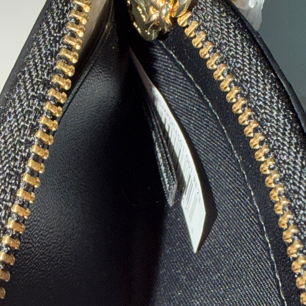 ‼️NEW Marc Jacobs Multi The J Marc Zipper Black Leather Wallet - Picture 7 of 9
